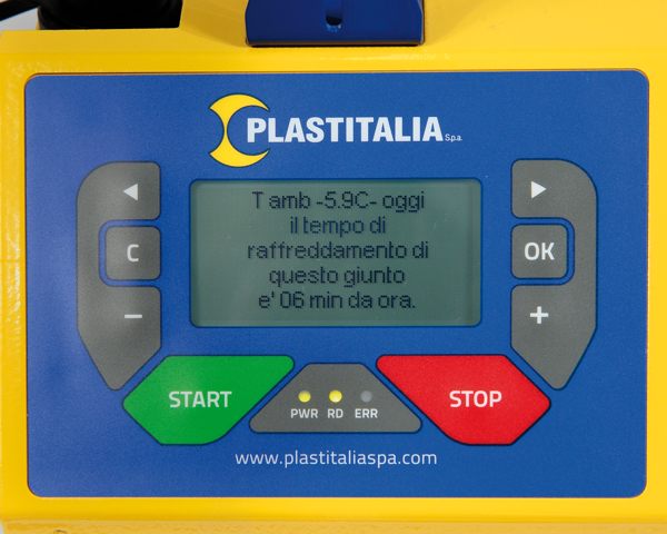 Display della saldatrice e temperatura ambiente