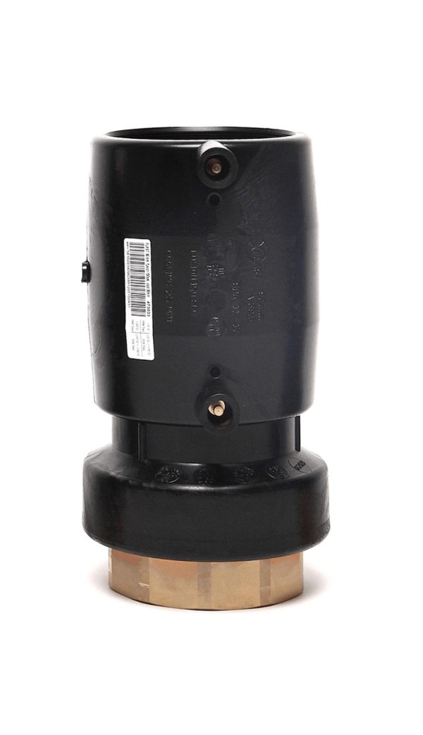 Manguito electrosoldable de transicion pe/laton roscado hembra